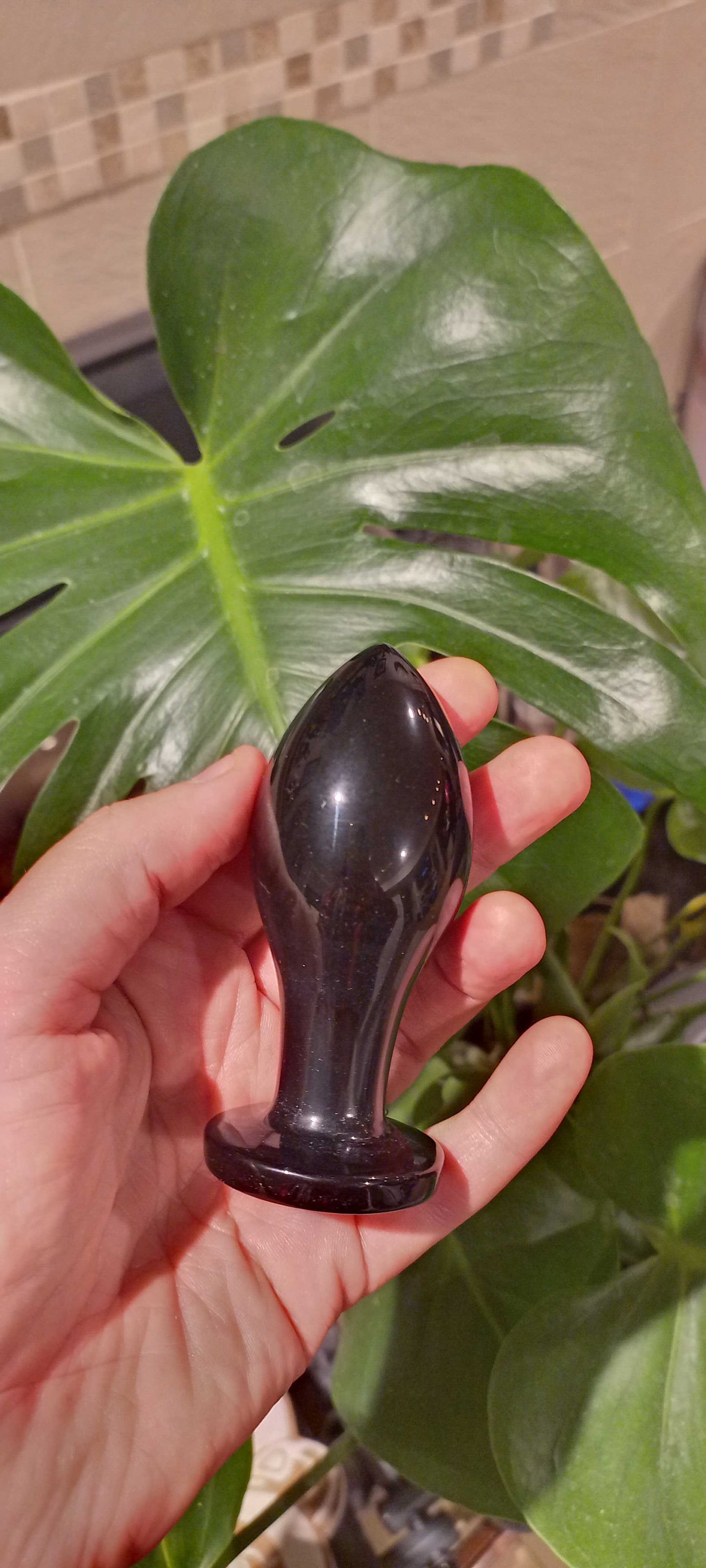 Mars II Obsidian Crystal Pleasure Plug