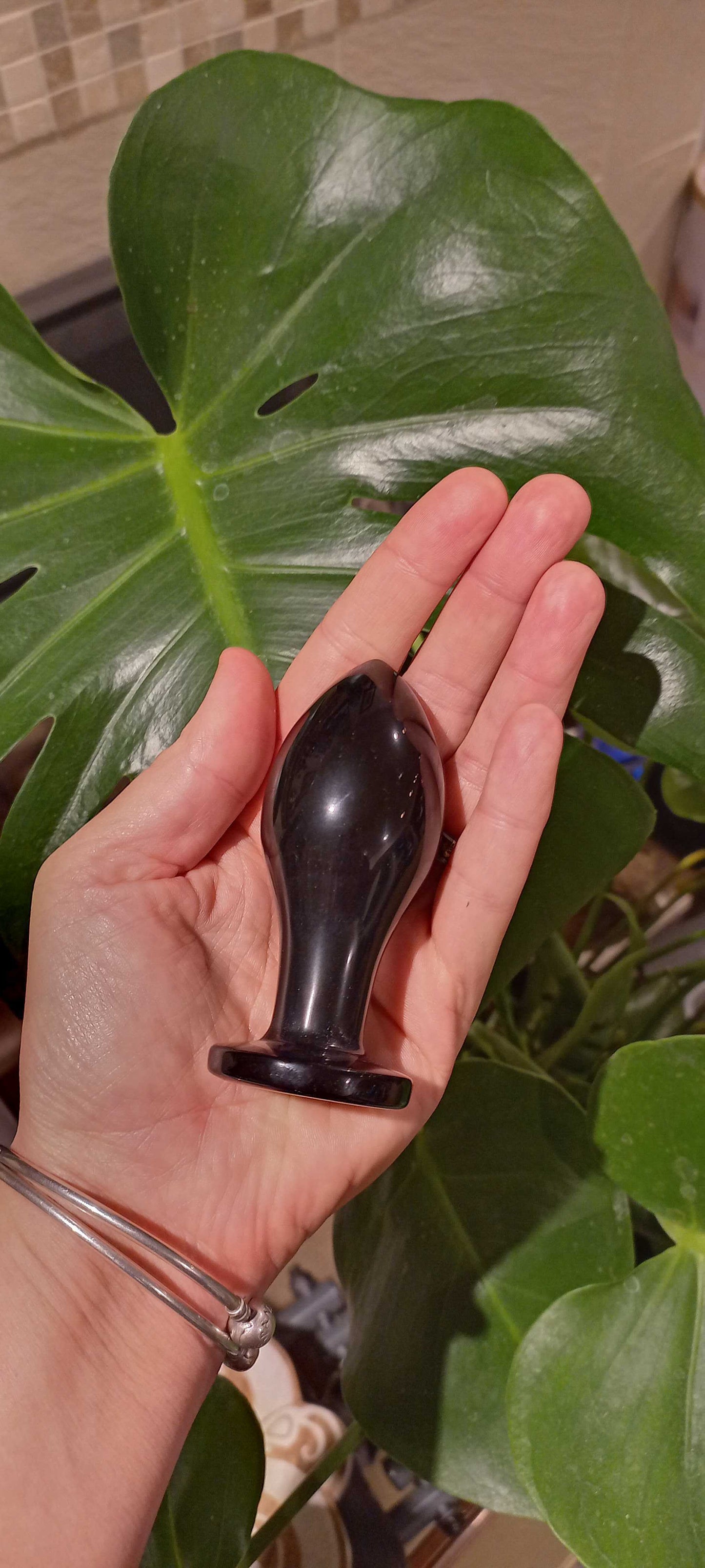 Mars II Obsidian Crystal Pleasure Plug
