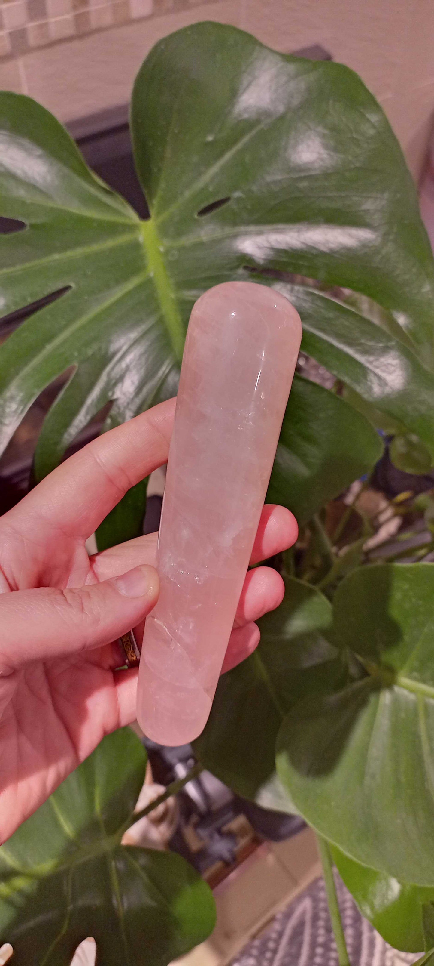 Rubyrock II Rose Quartz Crystal Pleasure Wand