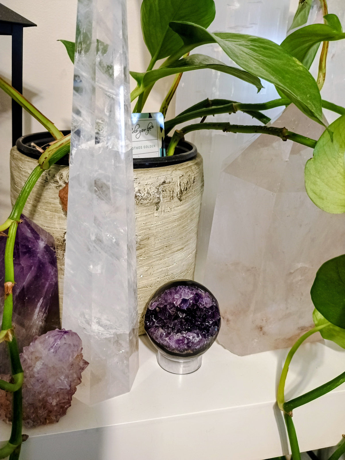 Amethyst Druzy Geode Sphere