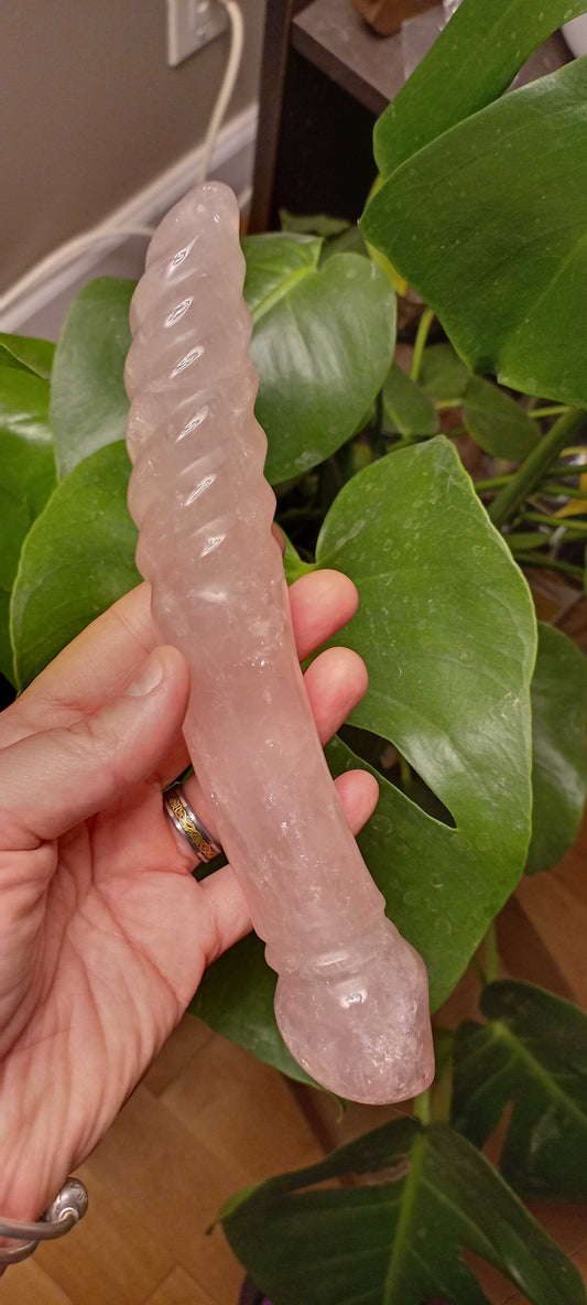 Comet Rose Quartz Crystal Dreamer Magic Wand