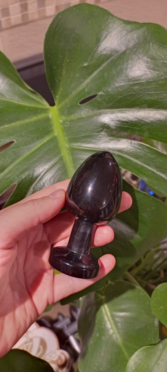 Mars III Obsidian Crystal Pleasure Plug