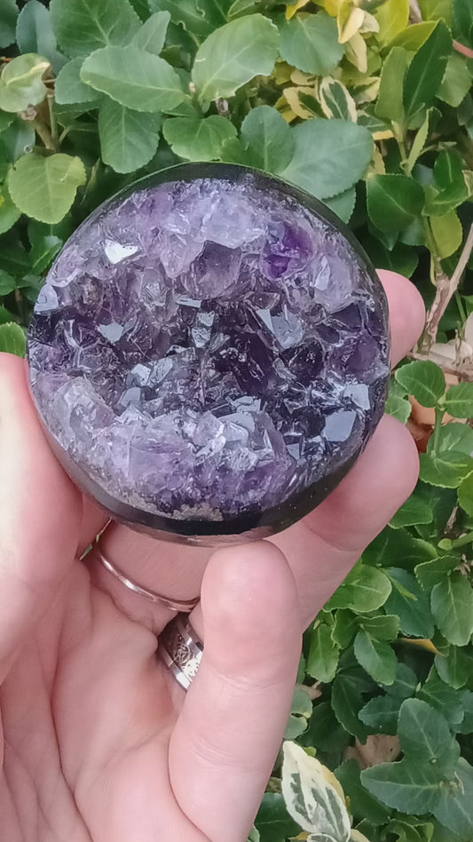 Amethyst Druzy Geode Sphere