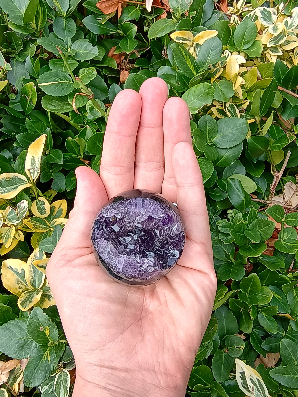 Amethyst Druzy Geode Sphere